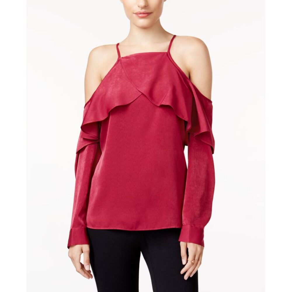 Bar III Cold-Shoulder Top